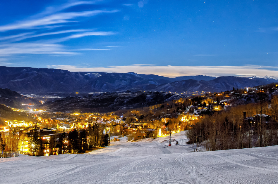 Ski resort in Aspen, Colorado,