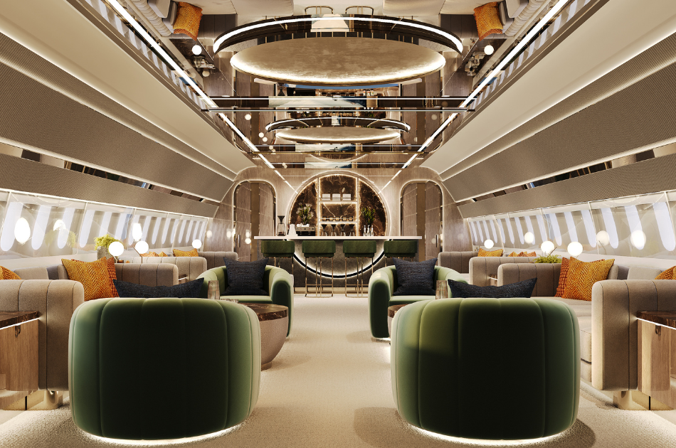 Natalie Rodríguez Luxury Design, luxury aircraft interior