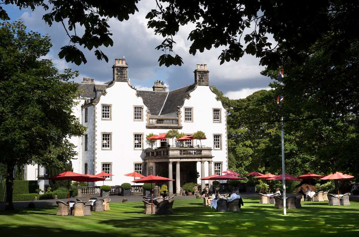 Prestonfield House, Edinburgh. Photograph David Cheskin.08.2021