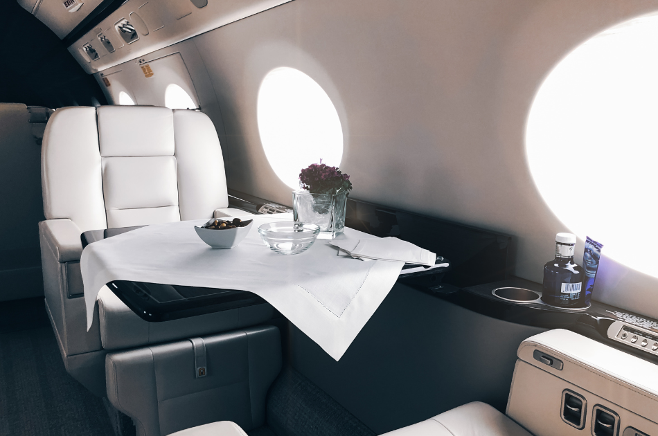 private jet interior