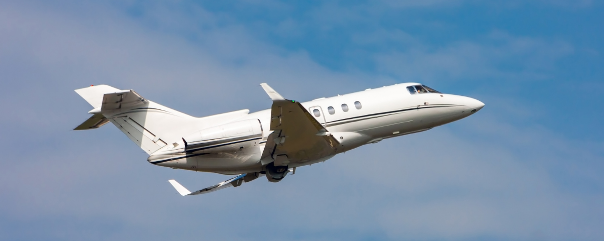 private aviation - plane taking off