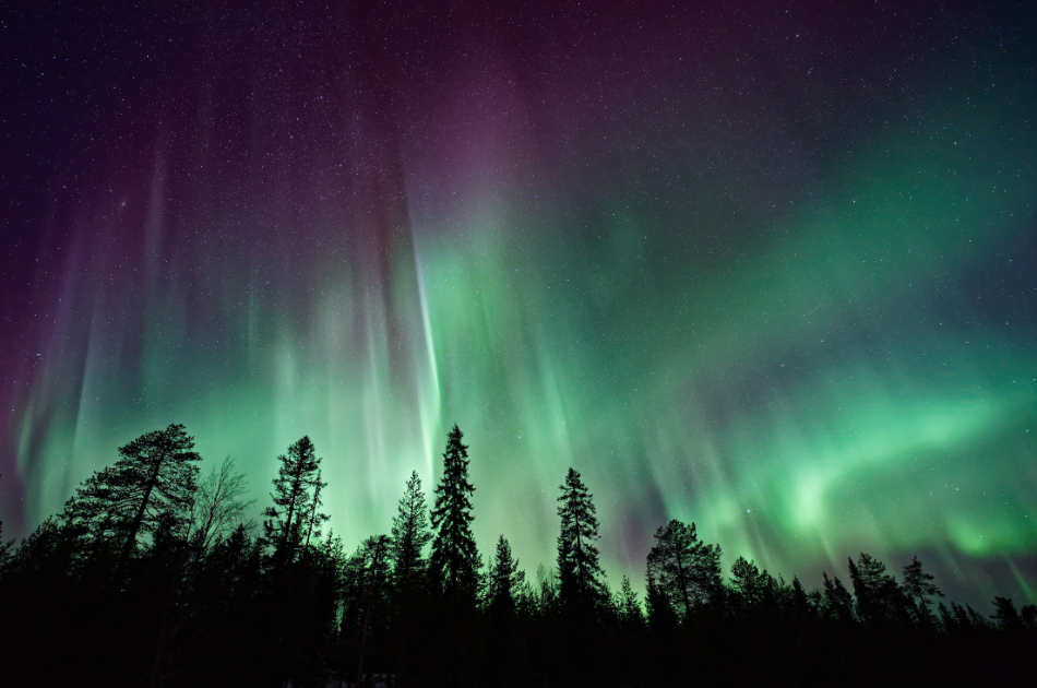 Northern lights in Finland