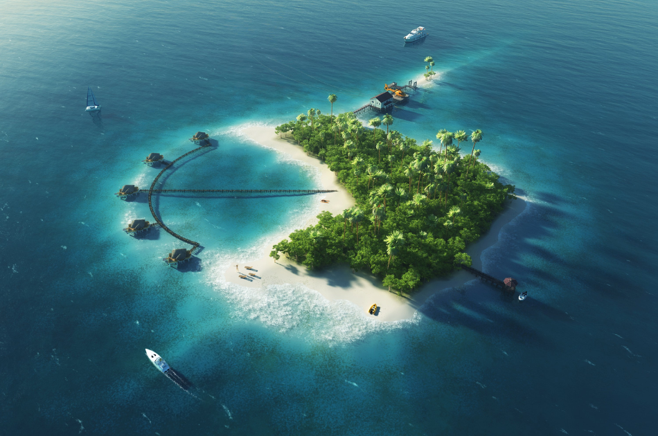 experiential travel private island hosting an event